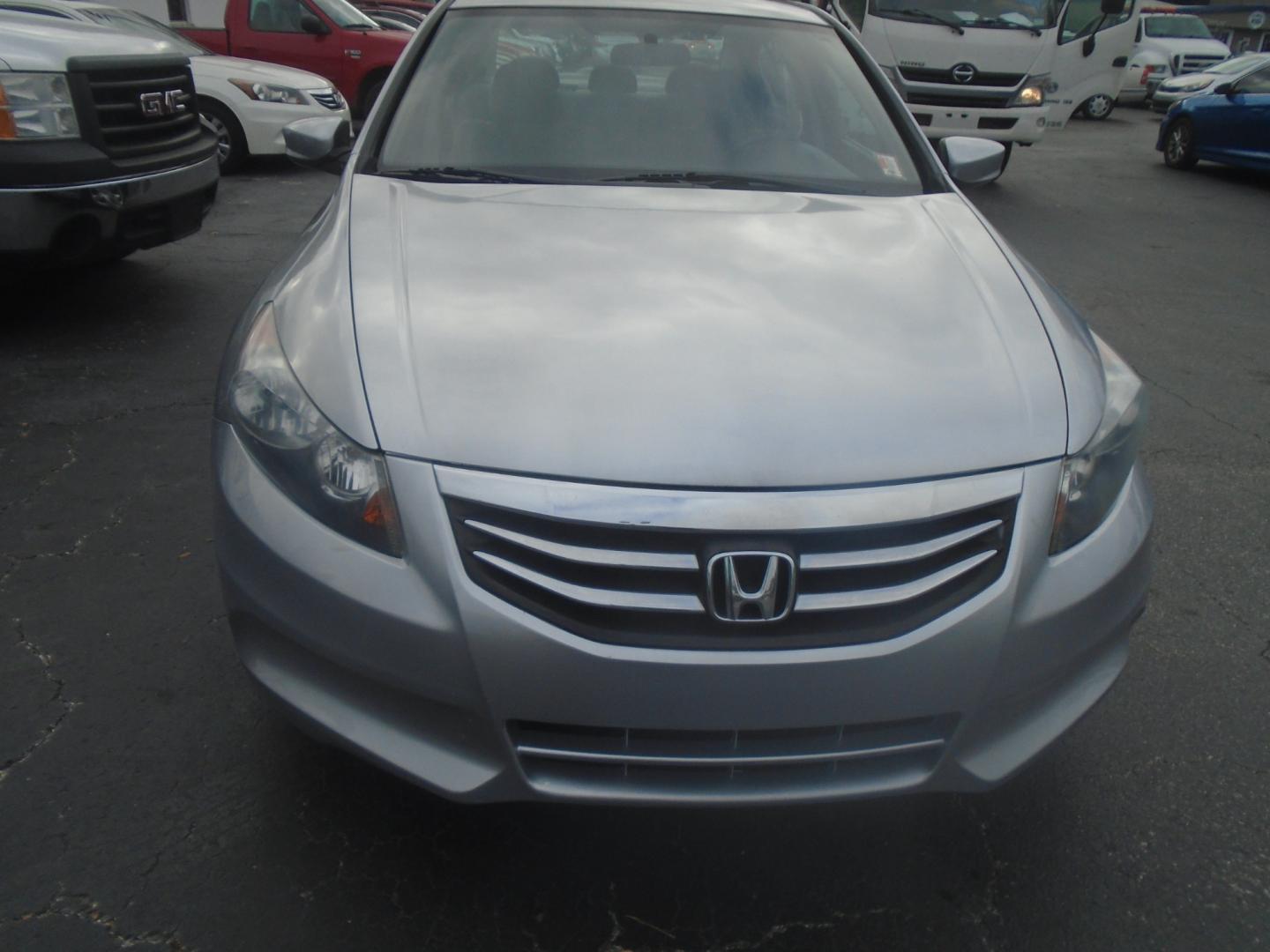 2012 Silver Honda Accord LX Sedan AT (1HGCP2F34CA) with an 2.4L L4 DOHC 16V engine, 5-Speed Automatic transmission, located at 6112 N Florida Avenue, Tampa, FL, 33604, (888) 521-5131, 27.954929, -82.459534 - Photo#1